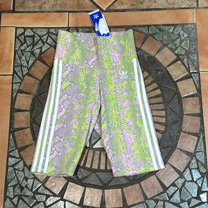 Adidas women's snakeskin active biker shorts